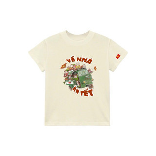 [VỀ NHÀ ĂN TẾT] Áo thun Unisex form rộng tay lỡ in hình VỀ NHÀ ĂN TẾT chất Cotton mềm mịn