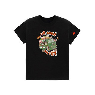 [VỀ NHÀ ĂN TẾT] Áo thun Unisex form rộng tay lỡ in hình VỀ NHÀ ĂN TẾT chất Cotton mềm mịn