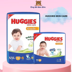 Tã bỉm quần Huggies Skincare Jumbo Tràm Trà Tự Nhiên Size M/L/XL/XXL M106/L104/XL88/XXL80