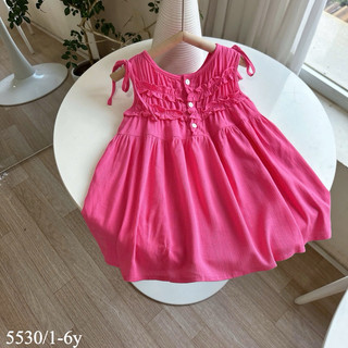 Váy sát nách chất linnen mềm mát cho bé gái 1-7 tuổi (9-26kg) N0141