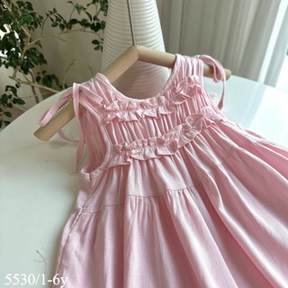 Váy sát nách chất linnen mềm mát cho bé gái 1-7 tuổi (9-26kg) N0141