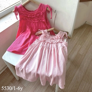 Váy sát nách chất linnen mềm mát cho bé gái 1-7 tuổi (9-26kg) N0141