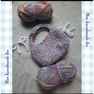 Túi xách tay mini M1- handmade len - crochet - tặng ghim cài nơ