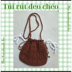 Túi rút đeo chéo M2 - handmade len - crochet