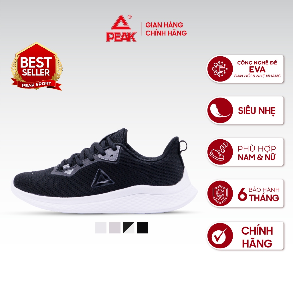 Ảnh Giày chạy bộ thể thao nam nữ PEAK Running siêu nhẹ thoáng khí E223197H E223198H 1