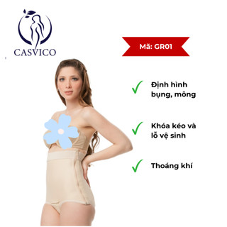 Quần định hình mông đùi sau giảm mỡ Isavela GR01- MỸ có dây khoá kéo, có lỗ vs