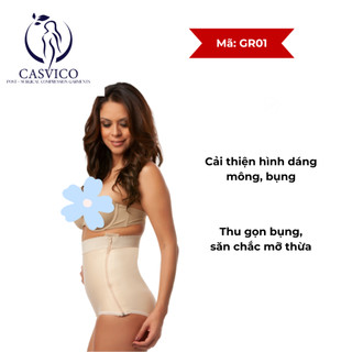 Quần định hình mông đùi sau giảm mỡ Isavela GR01- MỸ có dây khoá kéo, có lỗ vs