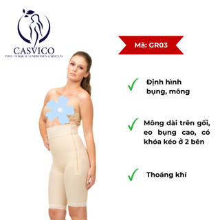 Quần định hình bụng mông, đùi trên gối isavela GR03