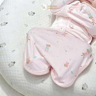 M&B (0-3m) Nhộng chũn sơ sinh chất Rayon mềm mại, thông hơi thoáng mát chống giật mình.