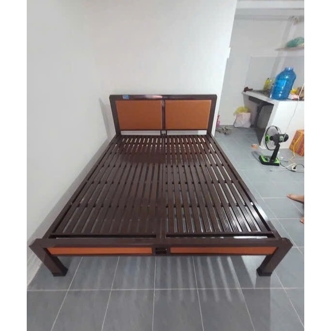 Giường ngủ đơn sắt hộp gia đình 1m , 1m2 , 1m4 , 1m6 ,1m8 x dài 2m mẫu mới đẹp cao cấp.
