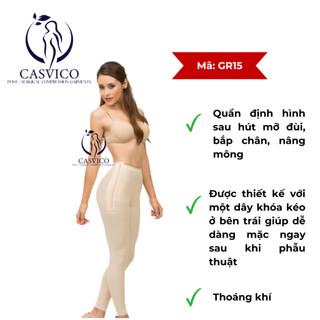 Quần định hình isavela GR15 sau hút mỡ đùi, bắp chân, nâng mông tập gym