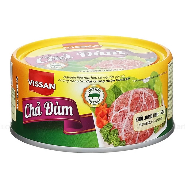Chả đùm Vissan hộp 150g date mới - món ngon tiện lợi