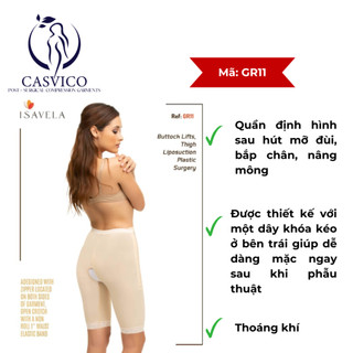 Quần gen định hình đùi isavela GR11 dùng sau hút mỡ đùi nâng mông