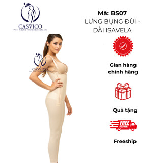 Bộ định hình nâng mông, hút mỡ đùi, bắp chân, bụng, eo, hông isavela BS07 chính hãng