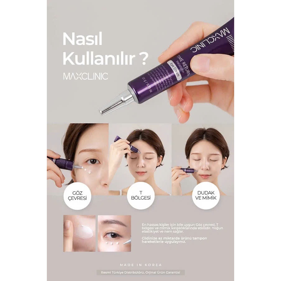 Kem Dưỡng Vùng Mắt Maxclinic Time Return Melatonn Eye Cream 20g
