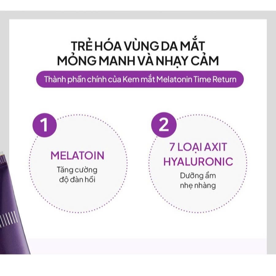 Kem Dưỡng Vùng Mắt Maxclinic Time Return Melatonn Eye Cream 20g