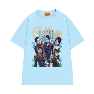 Áo Thun NGỐ TEE Liên Minh Huyền Thoại Arcane Caitlyn Chất Vải Cotton 75 Mềm Mịn Thoáng Mát