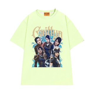 Áo Thun NGỐ TEE Liên Minh Huyền Thoại Arcane Caitlyn Chất Vải Cotton 75 Mềm Mịn Thoáng Mát