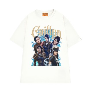 Áo Thun NGỐ TEE Liên Minh Huyền Thoại Arcane Caitlyn Chất Vải Cotton 75 Mềm Mịn Thoáng Mát