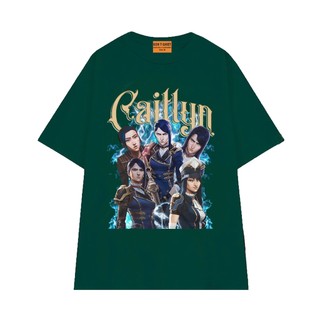 Áo Thun NGỐ TEE Liên Minh Huyền Thoại Arcane Caitlyn Chất Vải Cotton 75 Mềm Mịn Thoáng Mát