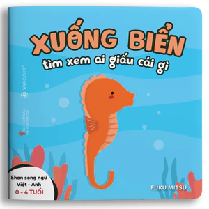 Sách Ehon Xuống biển xem ai giấu cái gì Dành cho trẻ từ 0 đến 4 tuổi