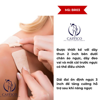 Áo ngực định hình ngực sau phẫu thuật, có đai cố định ngực liền áo Isavela BR03 chín.h hãn.g