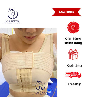 Áo ngực định hình ngực sau phẫu thuật, có đai cố định ngực liền áo Isavela BR03 chín.h hãn.g