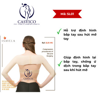 ISAVELA SL01 (CHÍNH HÃNG) Gen định hình bắp tay sau hút mỡ tay