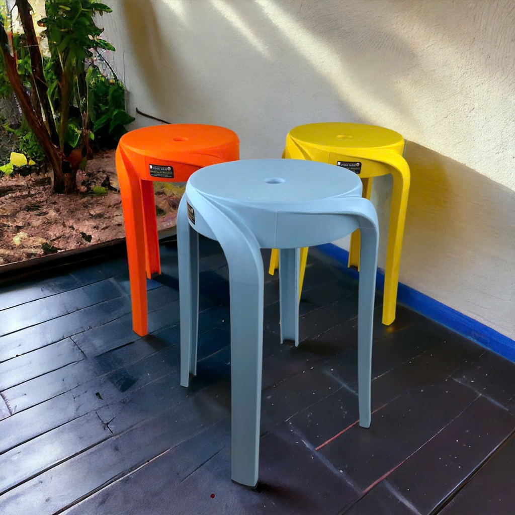 Ghế Đẩu Cao Có Đế Chống Trượt Vinh Nam Plastic Size 31x31x46cm Ghế Nhựa PP Cao Cấp Chắc Chắn 042