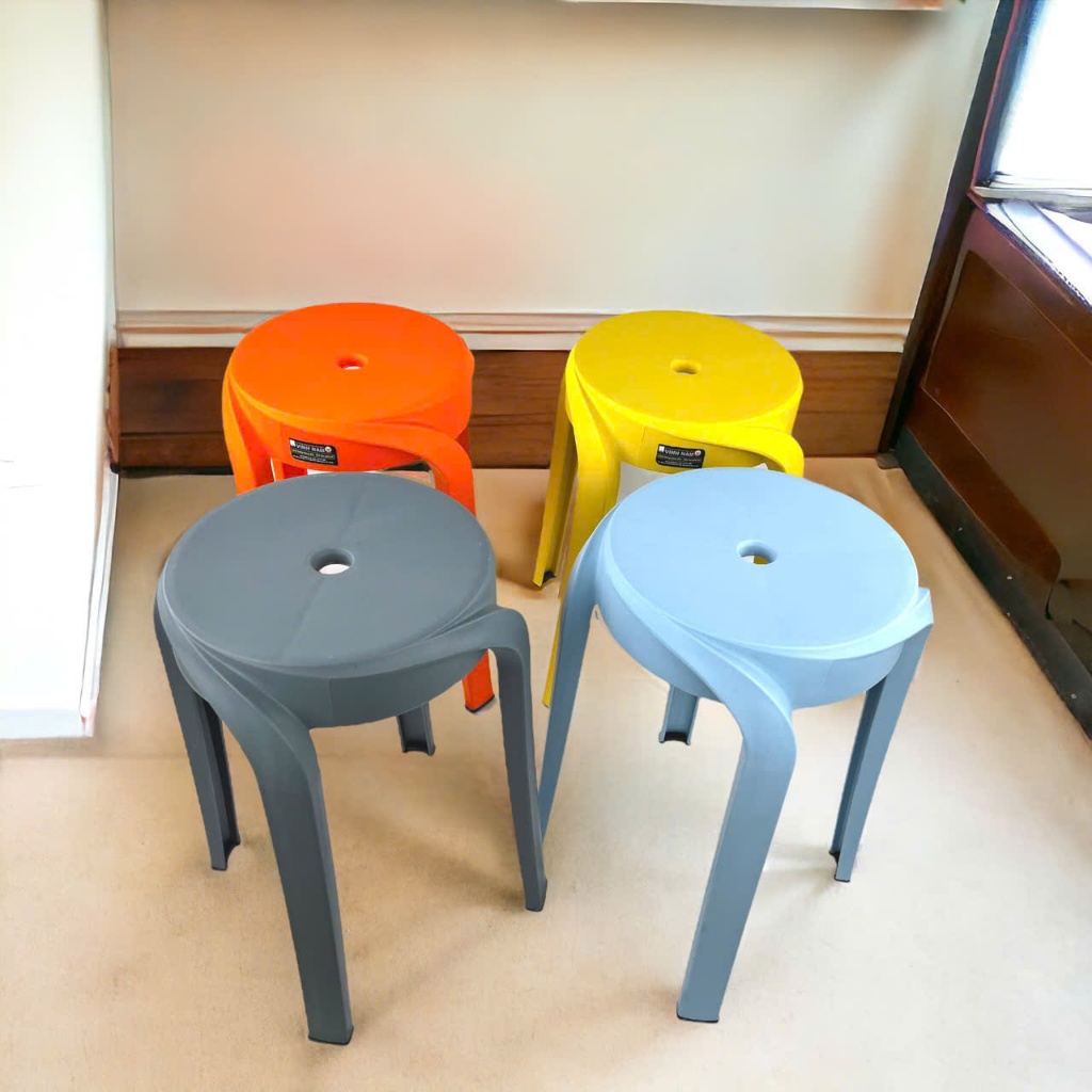 Ghế Đẩu Cao Có Đế Chống Trượt Vinh Nam Plastic Size 31x31x46cm Ghế Nhựa PP Cao Cấp Chắc Chắn 042