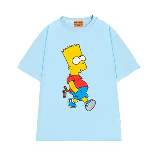 Áo Thun Unisex Hoạt Hình Gia Đình Simpsons NGỐ TEE Bart Simpsons Phong Cách Đường Phố