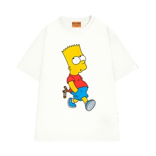Áo Thun Unisex Hoạt Hình Gia Đình Simpsons NGỐ TEE Bart Simpsons Phong Cách Đường Phố