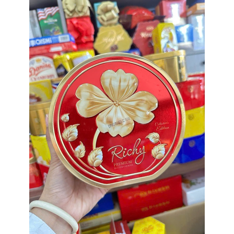 BÁNH RICHY HỘP THIẾC LỘC VÀNG ( Cỏ 4 Lá) | Shopee Việt Nam