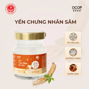 Yến Chưng Nhân Sâm, 30% Yến Tươi Tinh Chế Nguyên Chất, hũ 70ml dinh dưỡng