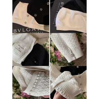 Set bộ len 3 món đồ Jennie gồm áo khoác croptop tay dài áo quây phối quần short