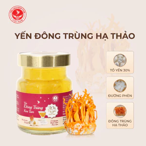 Yến Chưng Sẵn Đông Trùng Hạ Thảo, 30% Yến Tươi, Bổ Dưỡng hũ 70ml