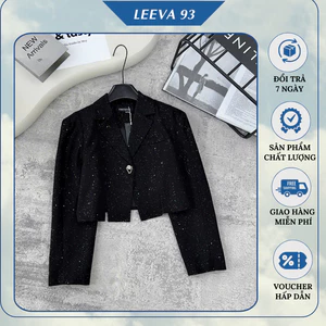 Áo blazer dáng lửng thiết kế lấp lánh sang chảnh phong cách Hàn Quốc - FB9