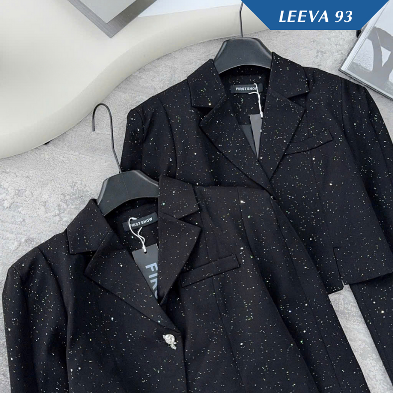 Áo blazer dáng lửng thiết kế lấp lánh sang chảnh phong cách Hàn Quốc - FB9