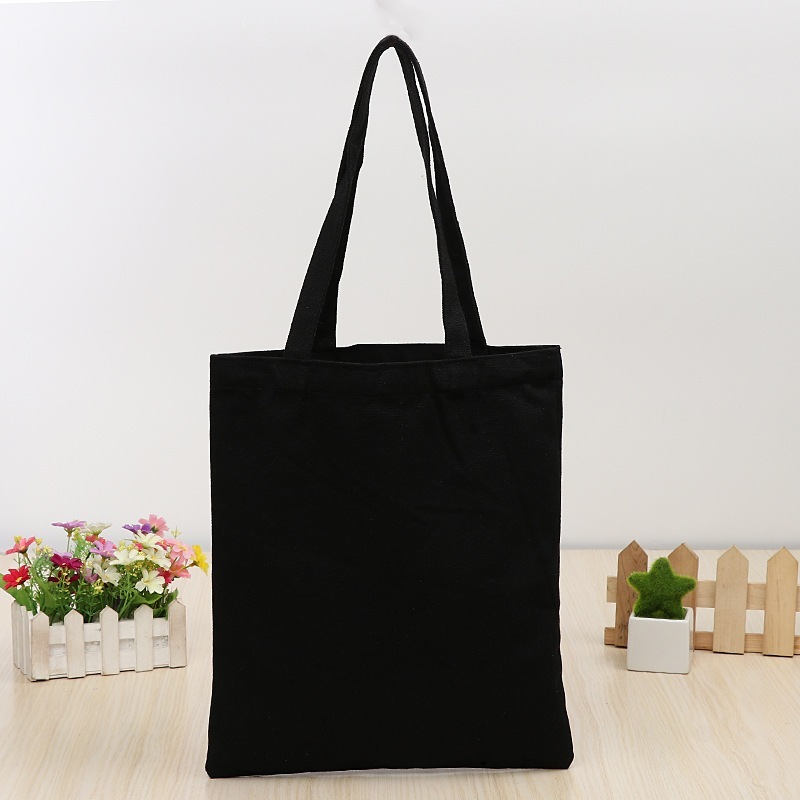 Túi tote màu đen, màu chữ đơn giản, túi tote vải canvas thời trang đựng đồ LAPTOP đi chơi đi học thời trang totb04