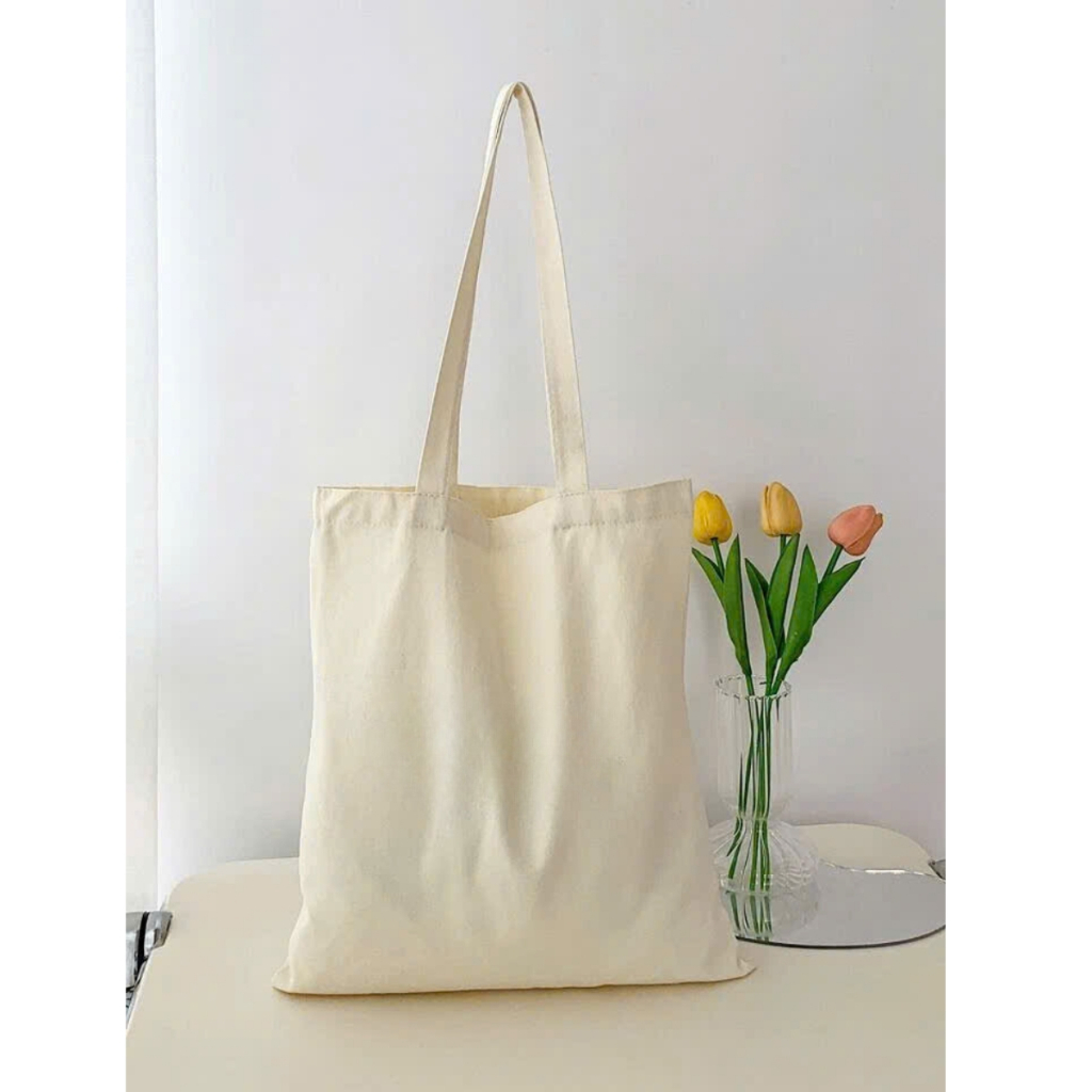 Túi tote vải canvas phong cách hàn quốc túi đi học đi chơi đơn giản thời trang đựng đồ LAPTOP totb021