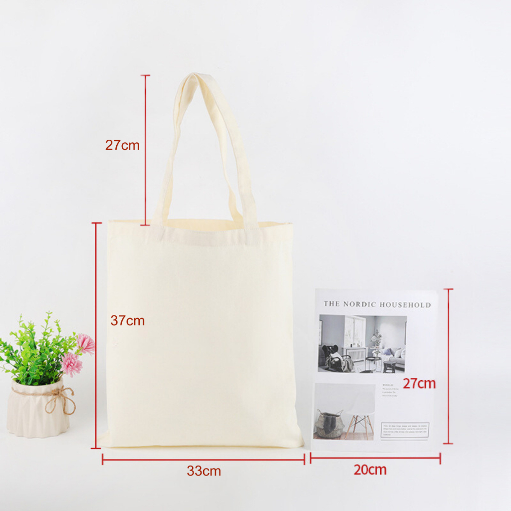 [HOT TREND] Túi Bayby Three túi tote màu đen trắng vải canvas thời trang đựng đồ LAPTOP đi chơi đi học totb022