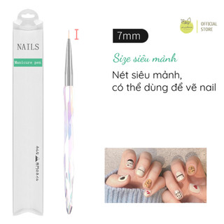 Cọ vẽ pha lê siêu mảnh, đầu tròn (size vừa và size siêu mảnh) - Phụ kiện, họa cụ, nail