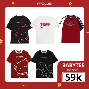 ÁO THUN BABY TEE FFCLUB MIX 3 - ÁO THUN FORM TRENDY UNISEX