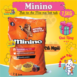 Minino CÁ NGỪ - BAO XÁ [ 7,5kg ] : Thức hạt ăn cho mèo __