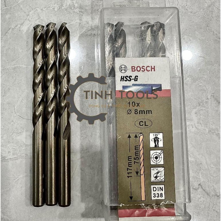TinhTools (10 li đến 18 li) Mũi khoan sắt, thép, inox thép HSS-G từ 10mm đến 18mm (giá 1 mũi)
