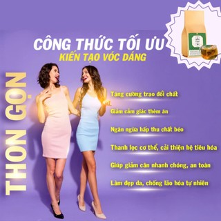 Trà detox giảm cân Fengcha chuyển hóa mỡ thừa, làm mềm mô mỡ và đào thải ra ngoài, an toàn, không gây mệt mỏi bịch 30lọc
