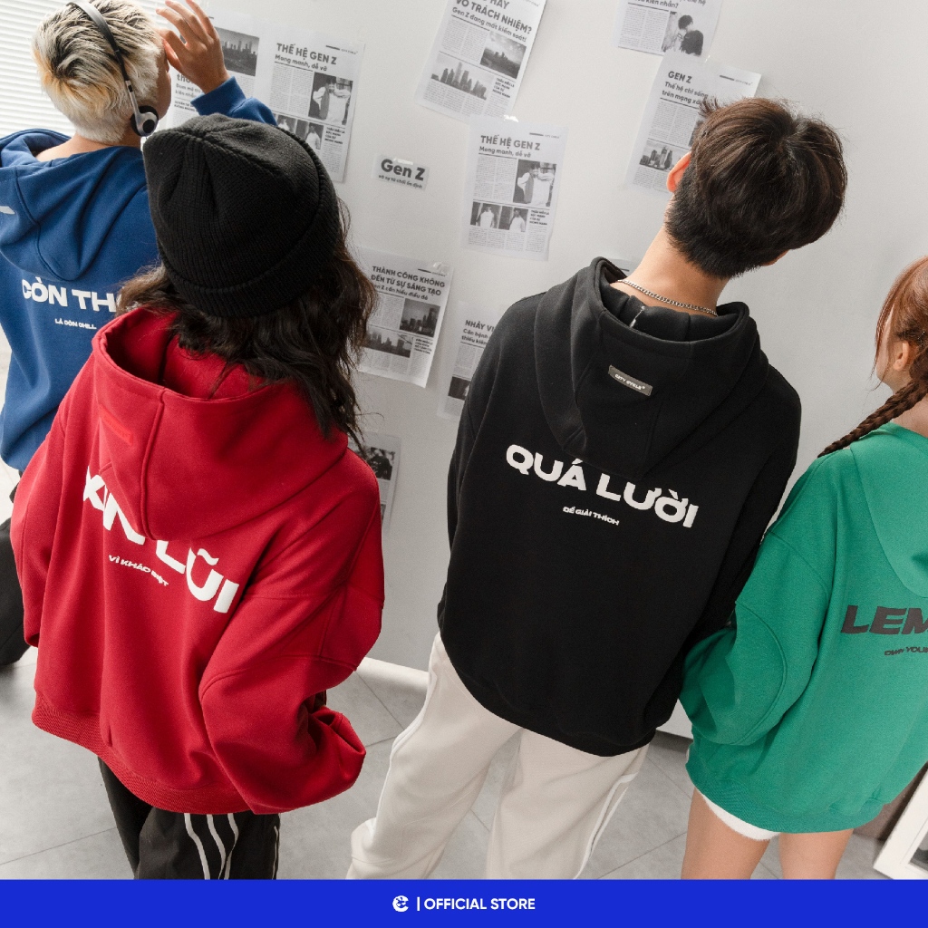 Áo hoodie nam nữ nỉ lông cáo mùa thu đông dày Local Brand Chính Hãng City Cycle áo Hoodie Own Your Vibe