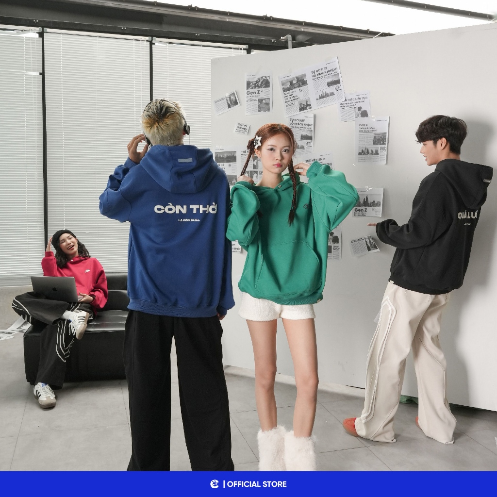 Áo hoodie nam nữ nỉ lông cáo mùa thu đông dày Local Brand Chính Hãng City Cycle áo Hoodie Own Your Vibe