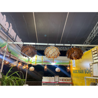 Đèn gỗ decor đã bao gồm bóng