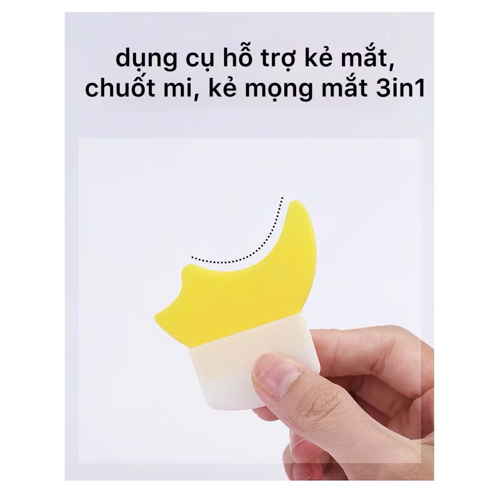 Khuôn Kẻ Mắt Bằng Silicone, Hỗ Trợ Chuốt Mi Không Lem, Hỗ Trợ Vẽ Bọng Mắt Dễ Dàng Chuyên Nghiệp